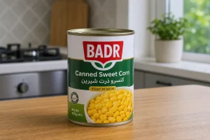 کنسرو ذرت بدر بسته‌بندی و تحویل سفارش فروشگاهی