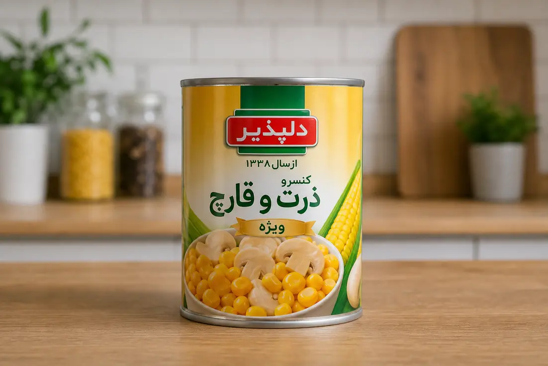 کنسرو ذرت و قارچ تشخیص اصالت کیفیت پیش از خرید