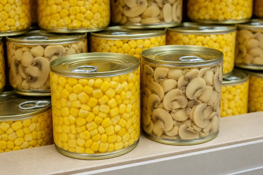 کنسرو ذرت و قارچ تشخیص اصالت کیفیت پیش از خرید