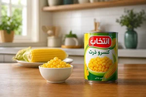 کنسرو ذرت انتخاب بسته‌بندی ارسال و تحویل سفارش