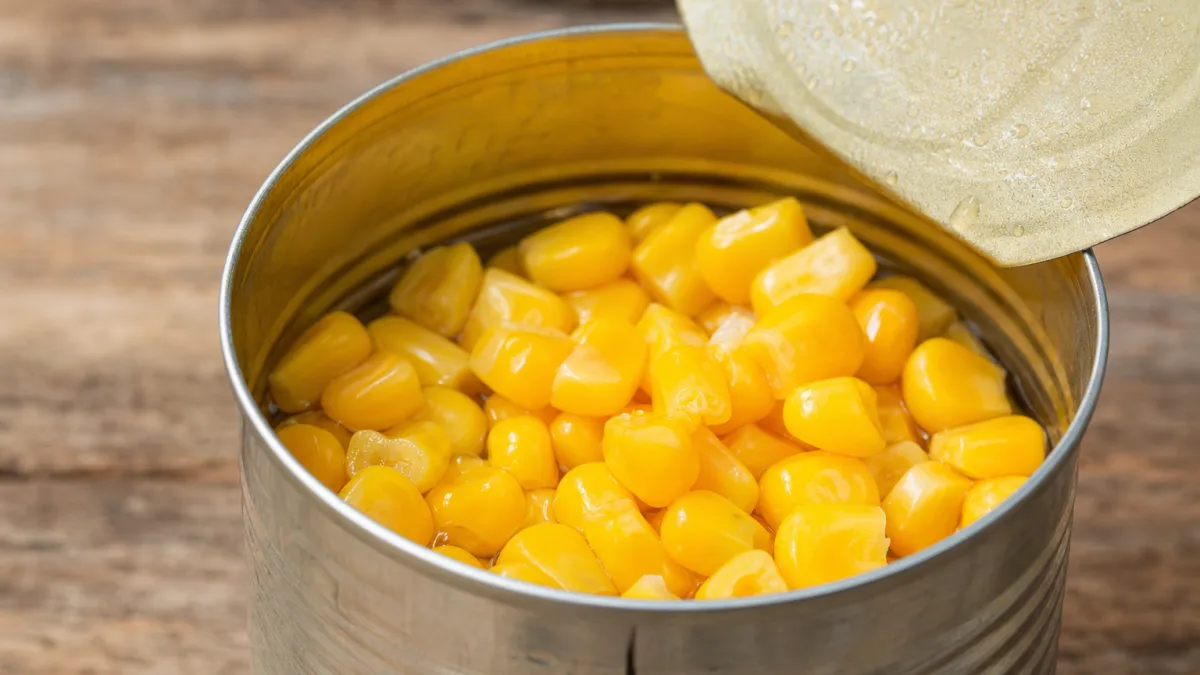 کنسرو ذرت خارجی برای شرایط استفاده در سالاد و پختوپز