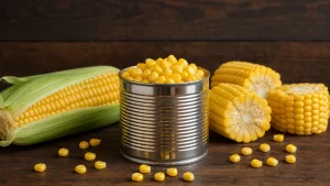 کنسرو ذرت دلوسه بافت دانه‌ای و بسته‌بندی کاربردی