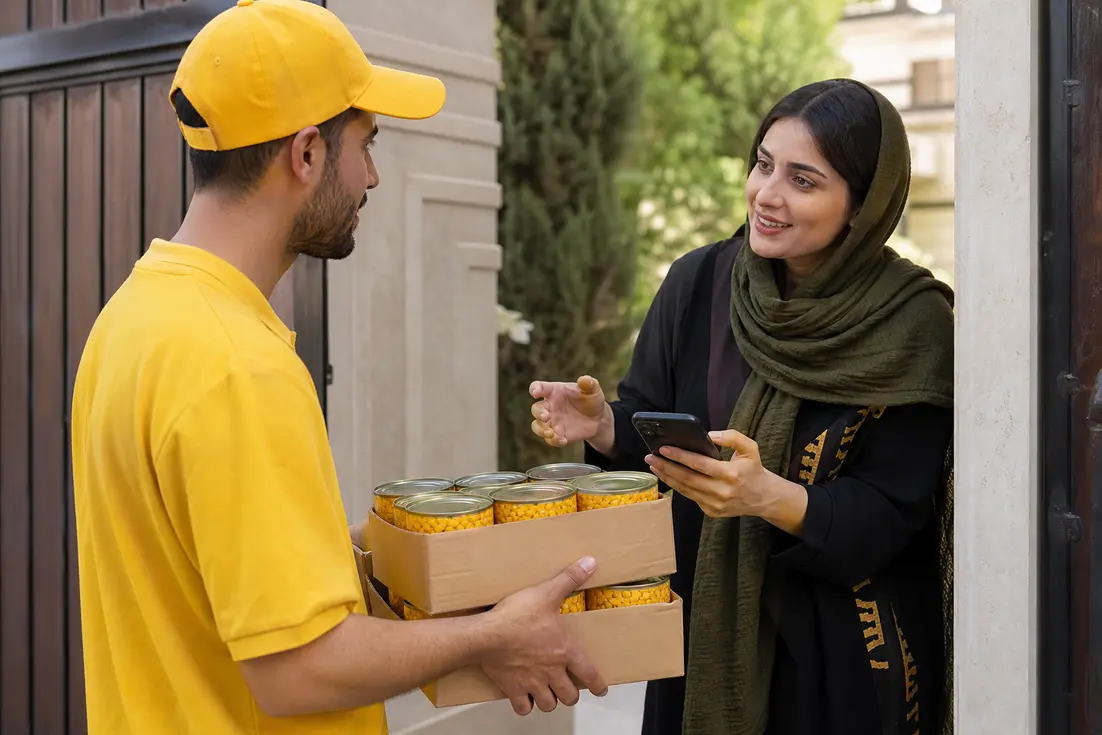 کنسرو ذرت کیاناز بستهبندی سفارش و تحویل مطمئن
