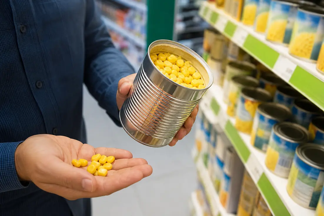 قیمت کنسرو ذرت یک کیلویی معیار تشخیص اصالت پیش از خرید