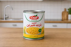 کنسرو ذرت ترب و جزئیات بسته‌بندی ارسال و تحویل سفارش